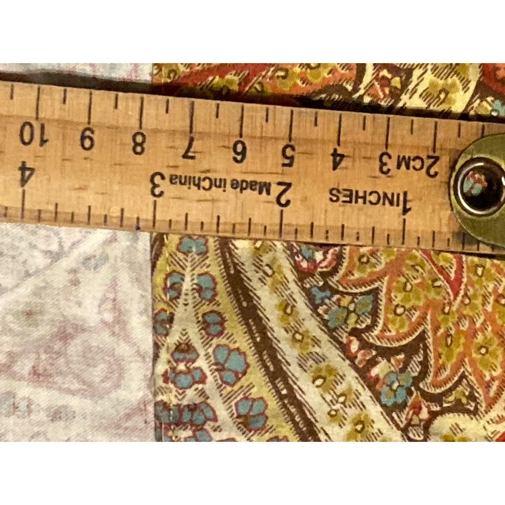 Waverly Home Classics Paisley Cotton Window Valance Terracotta Gold 48x23